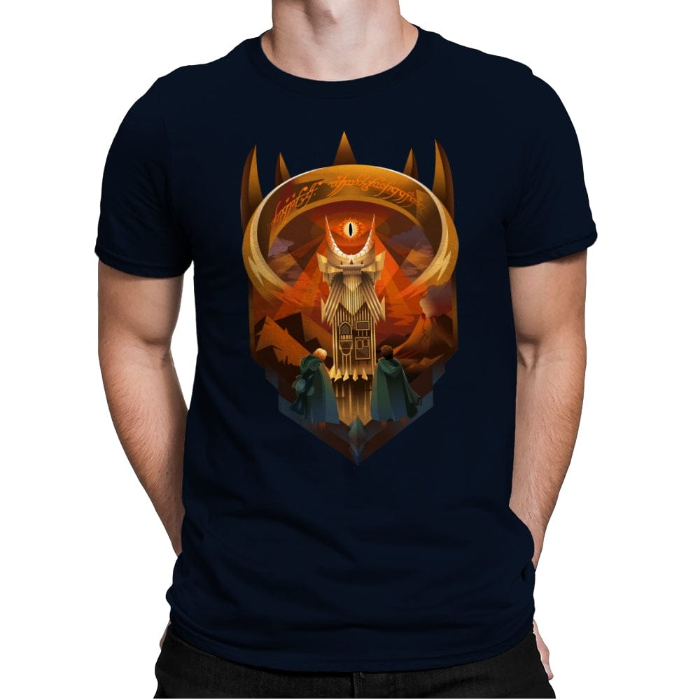 Dark Lords Tower - Mens Premium T-Shirts RIPT Apparel Small / Midnight Navy