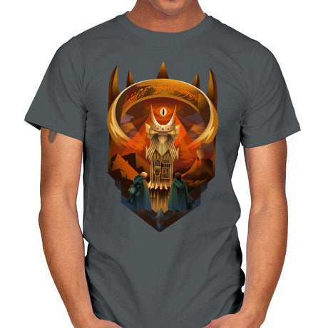 Dark Lords Tower - Mens T-Shirts RIPT Apparel Small / Charcoal