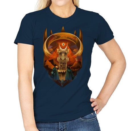 Dark Lords Tower - Womens T-Shirts RIPT Apparel Small / Navy