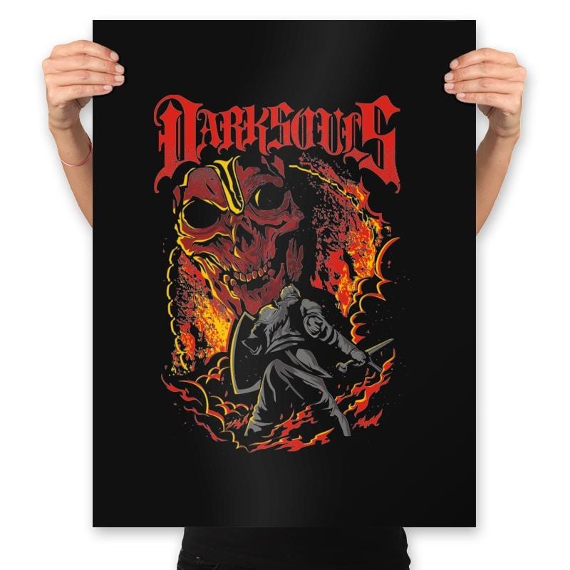 Dark Metal Souls - Prints Posters RIPT Apparel 18x24 / Black