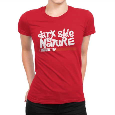 Dark Nature - Womens Premium T-Shirts RIPT Apparel Small / Red