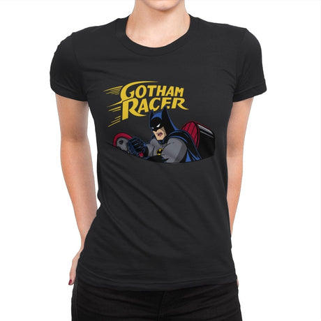 Dark Racer - Womens Premium T-Shirts RIPT Apparel Small / Black