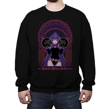 Dark Raven - Crew Neck Sweatshirt Crew Neck Sweatshirt RIPT Apparel