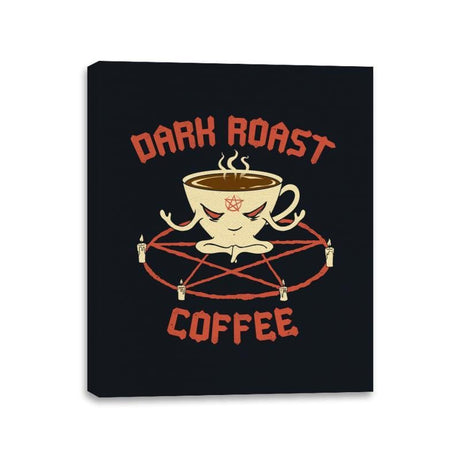 Dark Roast Coffee - Canvas Wraps Canvas Wraps RIPT Apparel 11x14 / Black