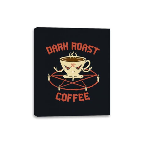 Dark Roast Coffee - Canvas Wraps Canvas Wraps RIPT Apparel 8x10 / Black