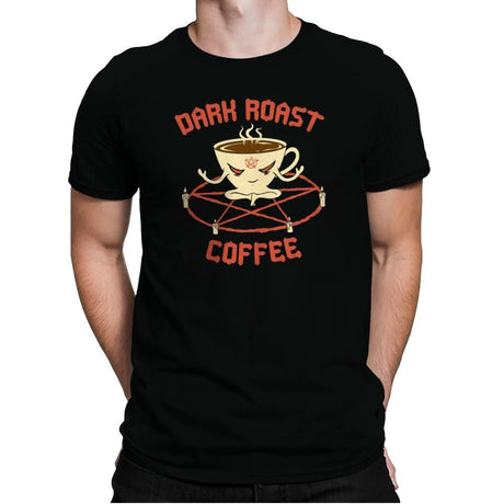 Dark Roast Coffee - Mens Premium T-Shirts RIPT Apparel Small / Black