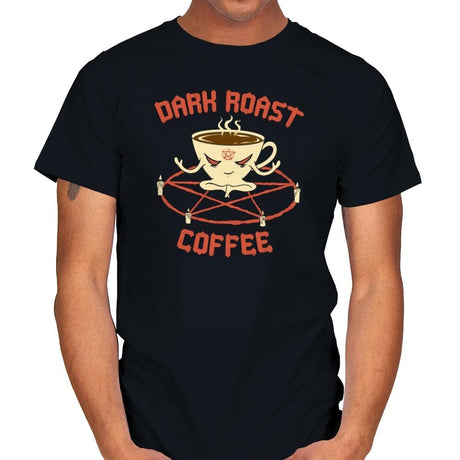 Dark Roast Coffee - Mens T-Shirts RIPT Apparel Small / Black
