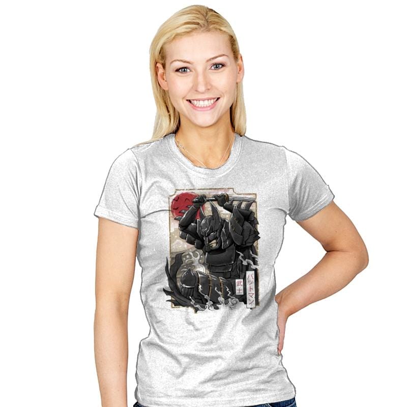 Dark Samurai Knight - Womens T-Shirts RIPT Apparel Small / White