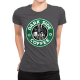 Dark Side Coffee - Womens Premium T-Shirts RIPT Apparel Small / Heavy Metal