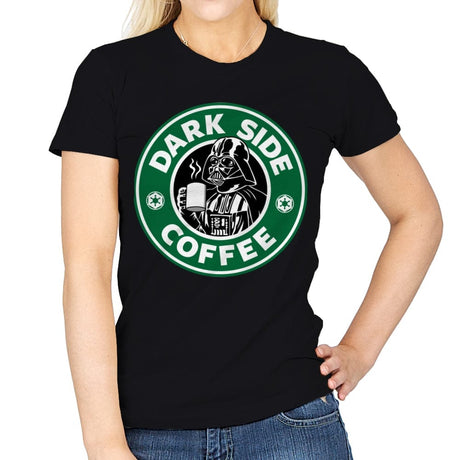 Dark Side Coffee - Womens T-Shirts RIPT Apparel Small / Black