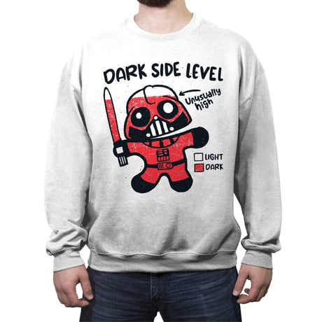 Dark Side Level - Crew Neck Sweatshirt Crew Neck Sweatshirt RIPT Apparel Small / White