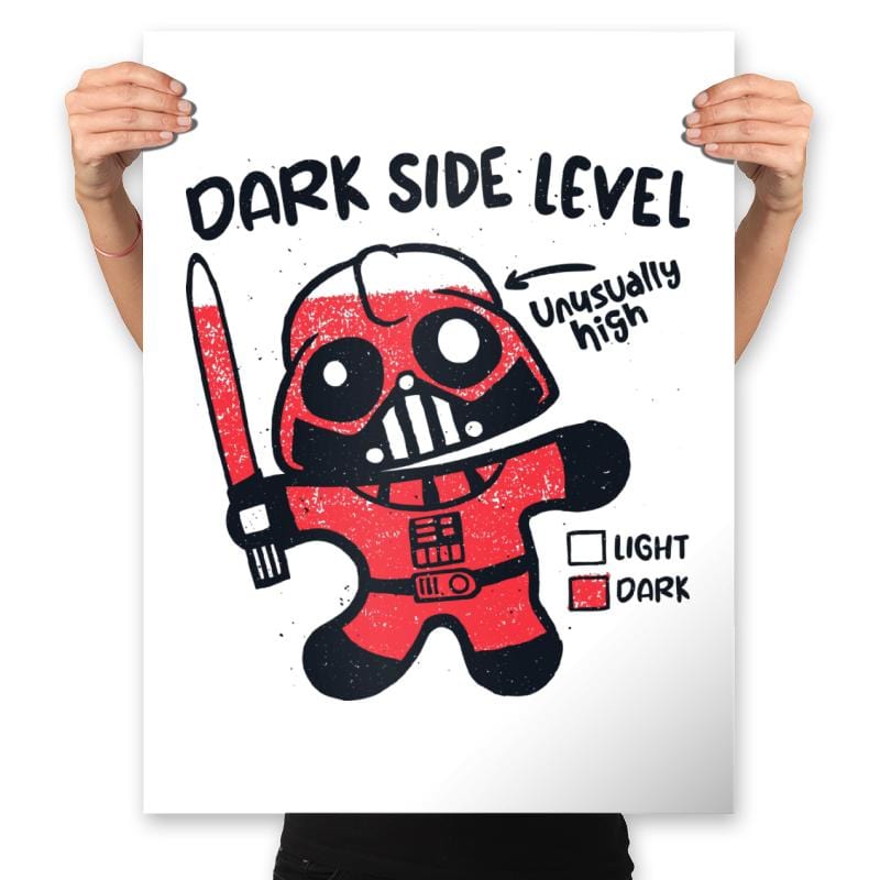 Dark Side Level - Prints Posters RIPT Apparel 18x24 / White
