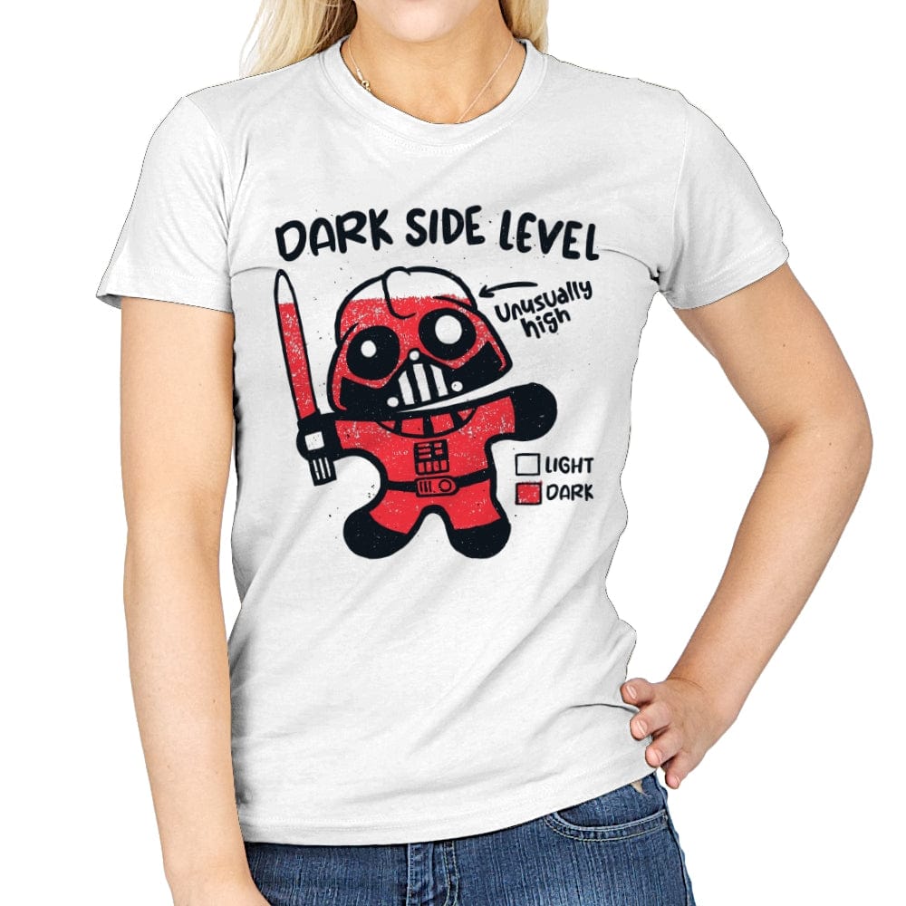 Dark Side Level - Womens T-Shirts RIPT Apparel Small / White