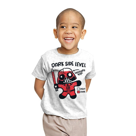 Dark Side Level - Youth T-Shirts RIPT Apparel X-small / White