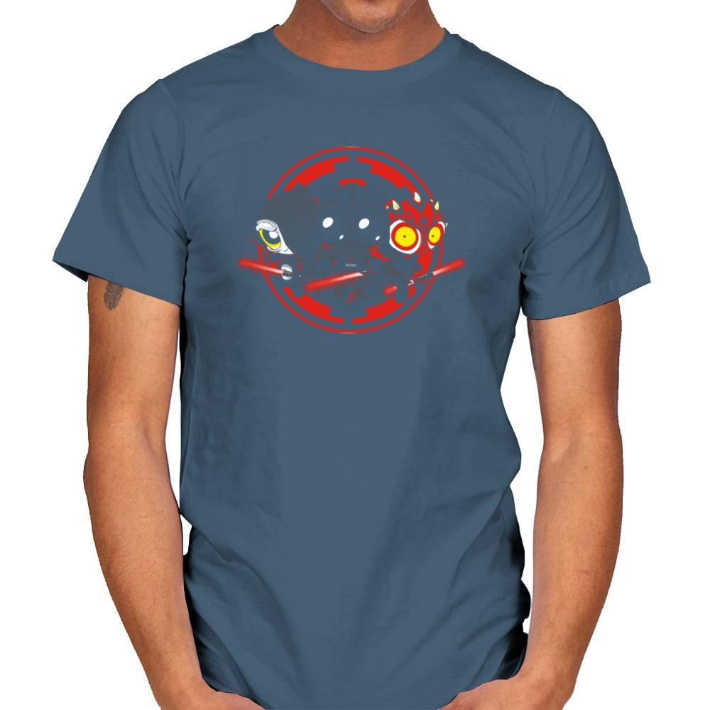Dark Side  - Miniature Mayhem - Mens T-Shirts RIPT Apparel Small / Indigo Blue