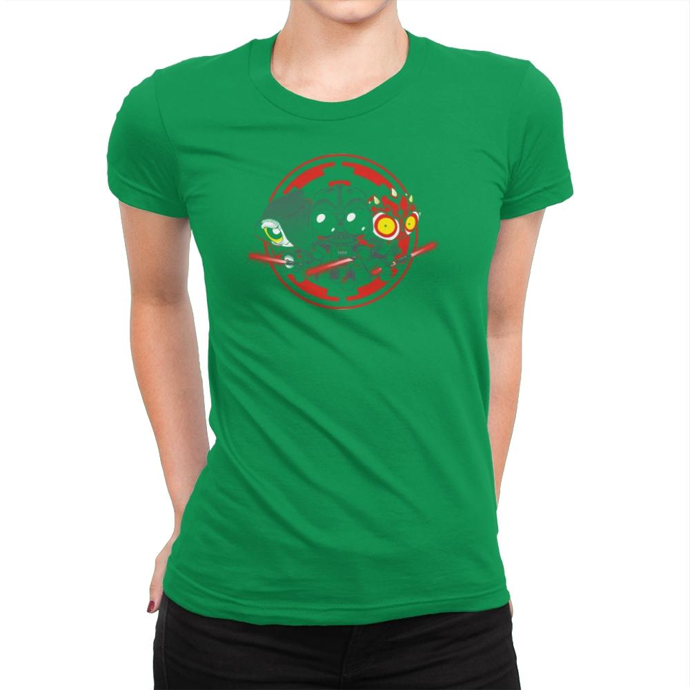 Dark Side  - Miniature Mayhem - Womens Premium T-Shirts RIPT Apparel Small / Kelly Green