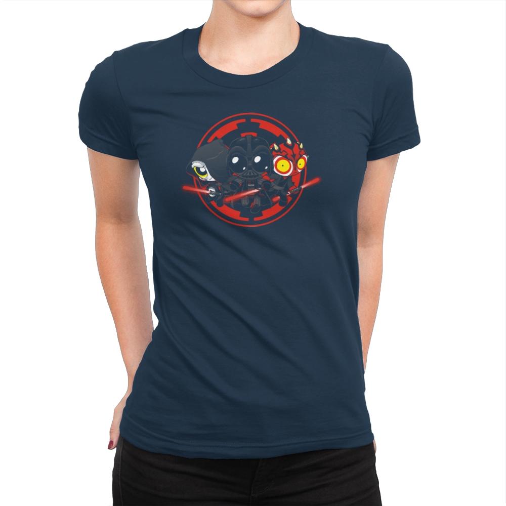 Dark Side  - Miniature Mayhem - Womens Premium T-Shirts RIPT Apparel Small / Midnight Navy