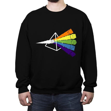 Dark Side o' The Dice - Crew Neck Sweatshirt Crew Neck Sweatshirt RIPT Apparel Small / Black