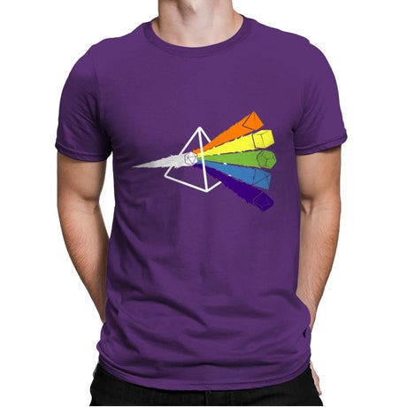 Dark Side o' The Dice - Mens Premium T-Shirts RIPT Apparel Small / Purple Rush