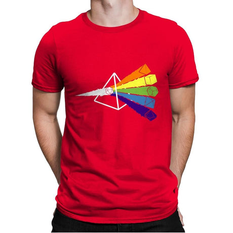 Dark Side o' The Dice - Mens Premium T-Shirts RIPT Apparel Small / Red