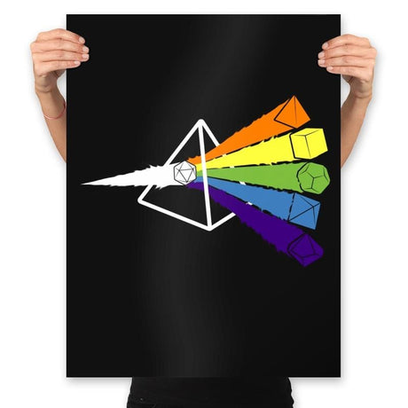Dark Side o' The Dice - Prints Posters RIPT Apparel 18x24 / Black