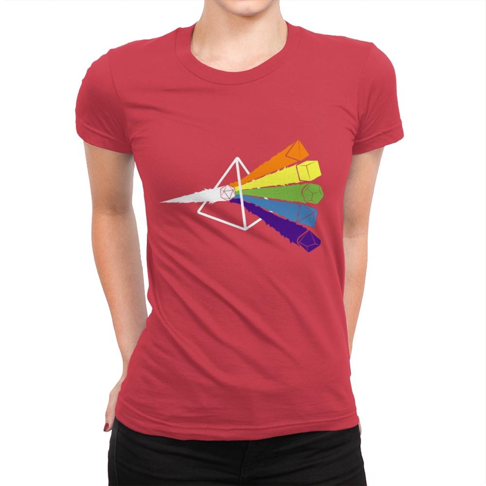 Dark Side o' The Dice - Womens Premium T-Shirts RIPT Apparel Small / Red