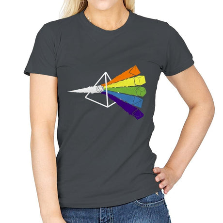 Dark Side o' The Dice - Womens T-Shirts RIPT Apparel Small / Charcoal