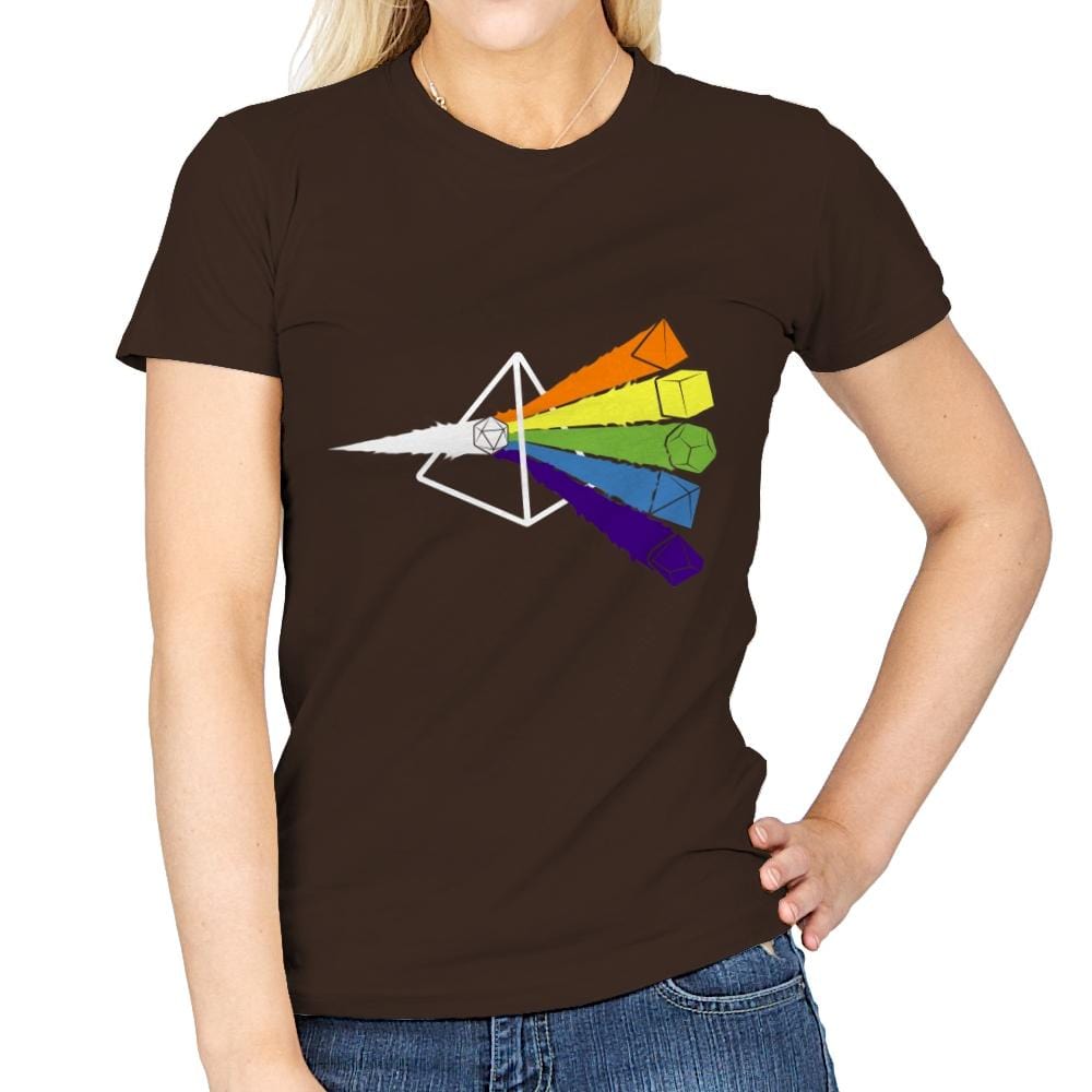 Dark Side o' The Dice - Womens T-Shirts RIPT Apparel Small / Dark Chocolate