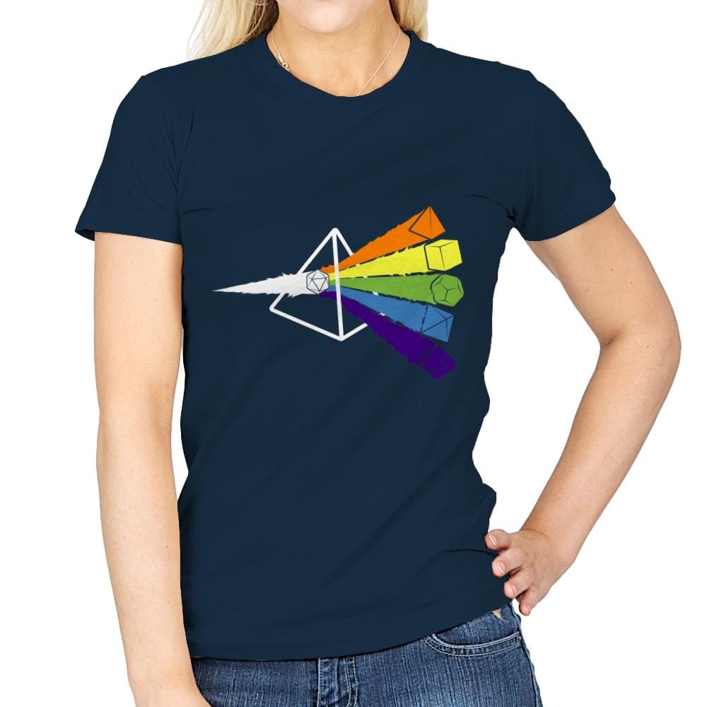 Dark Side o' The Dice - Womens T-Shirts RIPT Apparel Small / Navy