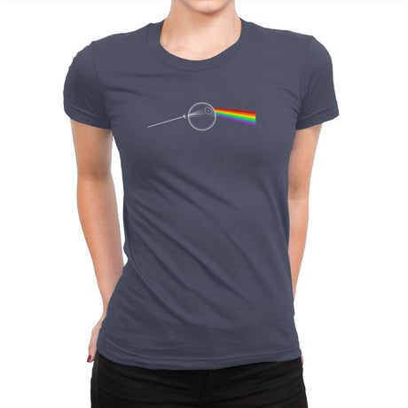 Dark Side of... That's NO MOON! Exclusive - Womens Premium T-Shirts RIPT Apparel Small / Indigo