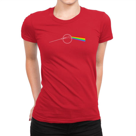 Dark Side of... That's NO MOON! Exclusive - Womens Premium T-Shirts RIPT Apparel Small / Red
