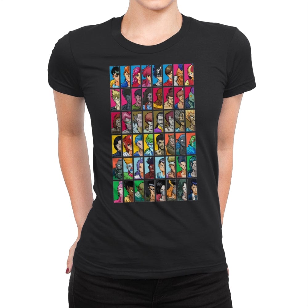 Dark Tournament Fighters - Womens Premium T-Shirts RIPT Apparel Small / Black