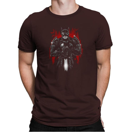 Darkest Knight Exclusive - Mens Premium T-Shirts RIPT Apparel Small / Dark Chocolate