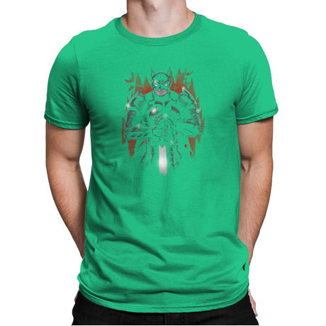 Darkest Knight Exclusive - Mens Premium T-Shirts RIPT Apparel Small / Kelly Green