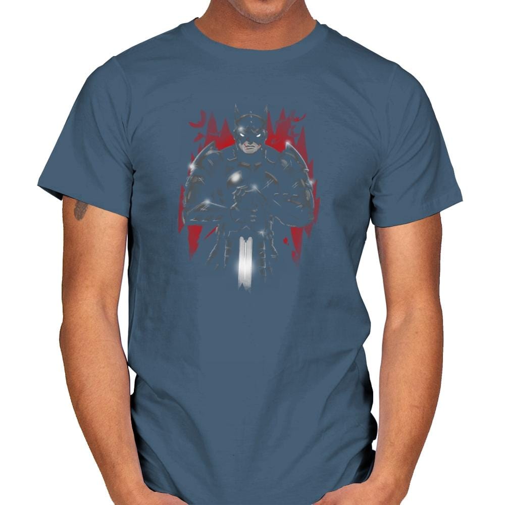Darkest Knight Exclusive - Mens T-Shirts RIPT Apparel Small / Indigo Blue