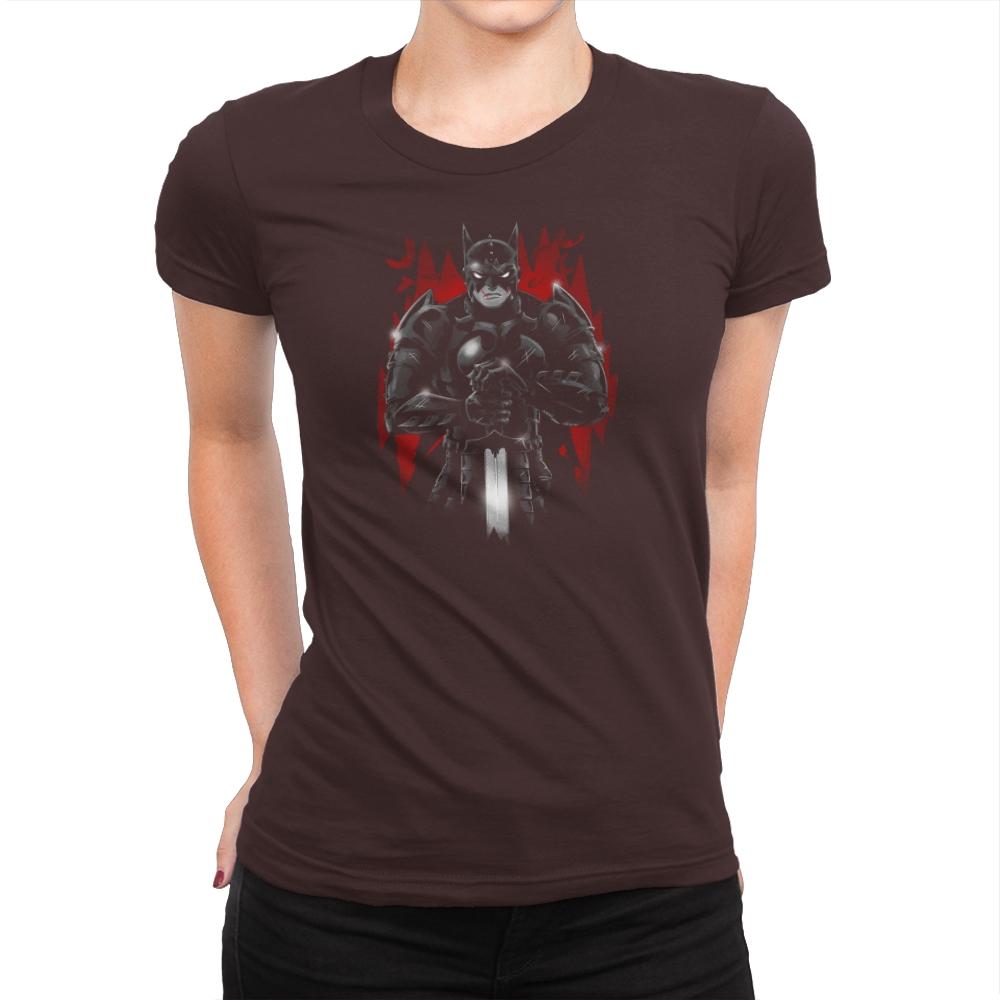 Darkest Knight Exclusive - Womens Premium T-Shirts RIPT Apparel Small / Dark Chocolate