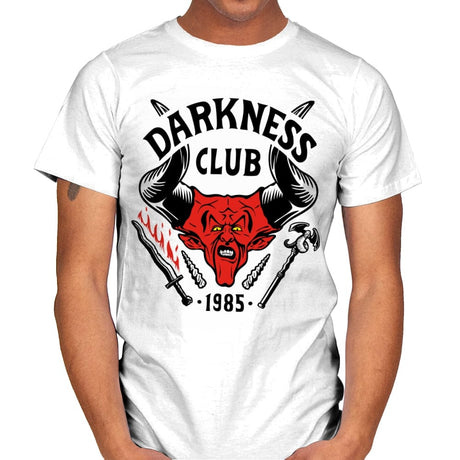 Darkness Club - Mens T-Shirts RIPT Apparel Small / White