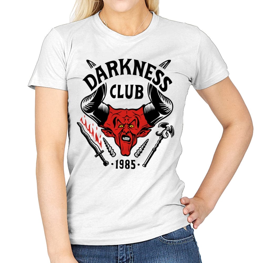Darkness Club - Womens T-Shirts RIPT Apparel Small / White