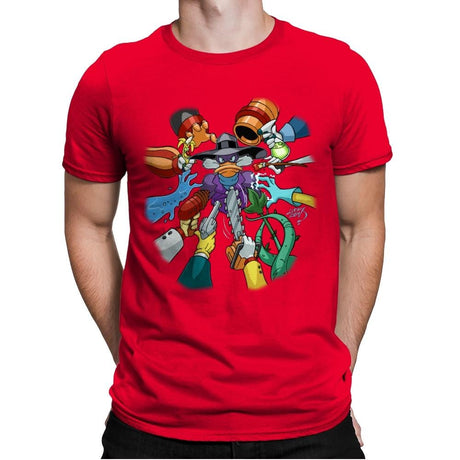 Darkwick Duck - Anytime - Mens Premium T-Shirts RIPT Apparel Small / Red