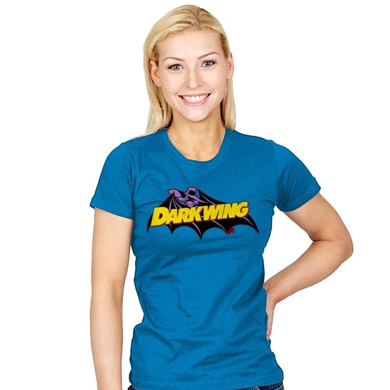 Darkwing Bat - Womens T-Shirts RIPT Apparel Small / Turquoise