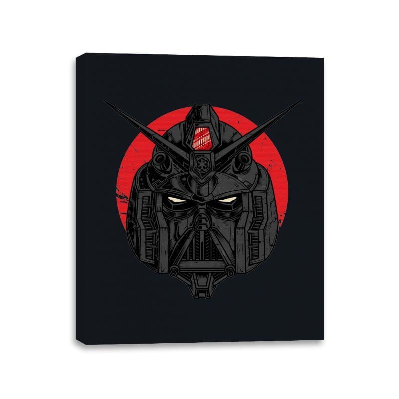 Darth Gundam - Canvas Wraps Canvas Wraps RIPT Apparel 11x14 / Black