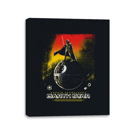 Darth Star - Canvas Wraps Canvas Wraps RIPT Apparel 11x14 / Black