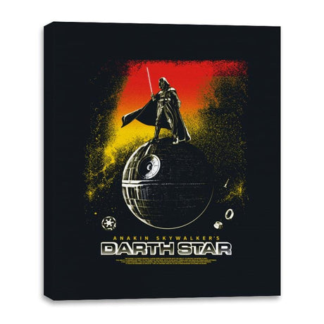Darth Star - Canvas Wraps Canvas Wraps RIPT Apparel 16x20 / Black