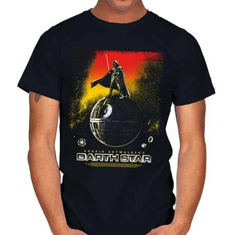 Darth Star - Mens T-Shirts RIPT Apparel Small / Black