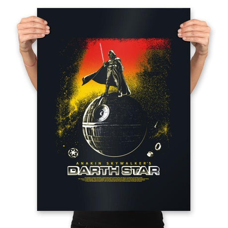 Darth Star - Prints Posters RIPT Apparel 18x24 / Black