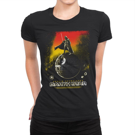 Darth Star - Womens Premium T-Shirts RIPT Apparel Small / Black