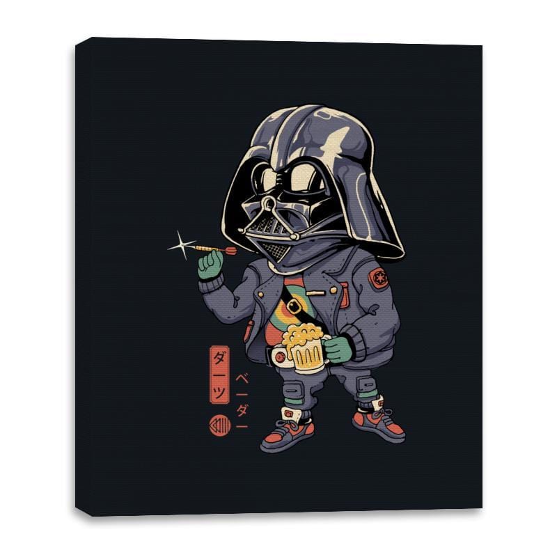Darts Vader - Canvas Wraps Canvas Wraps RIPT Apparel 16x20 / Black