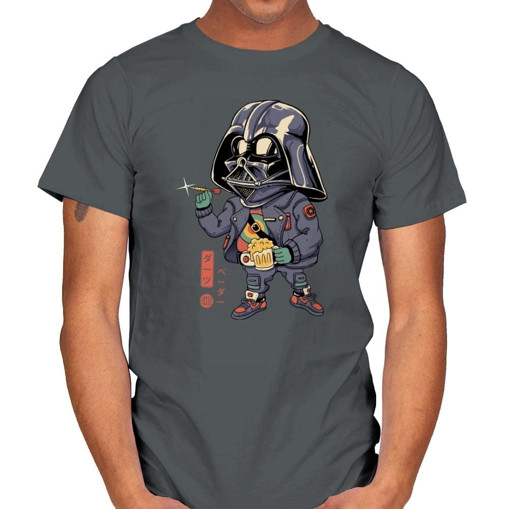 Darts Vader - Mens T-Shirts RIPT Apparel Small / Charcoal