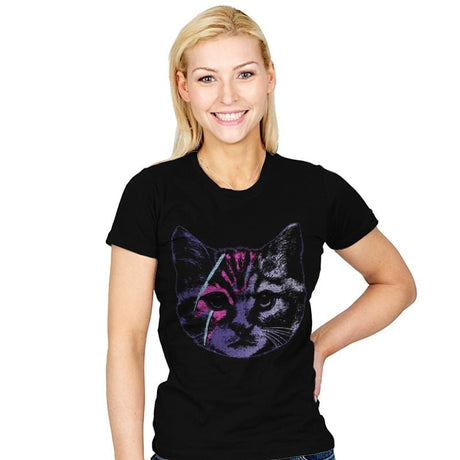 David Meowie - Womens T-Shirts RIPT Apparel Small / Black