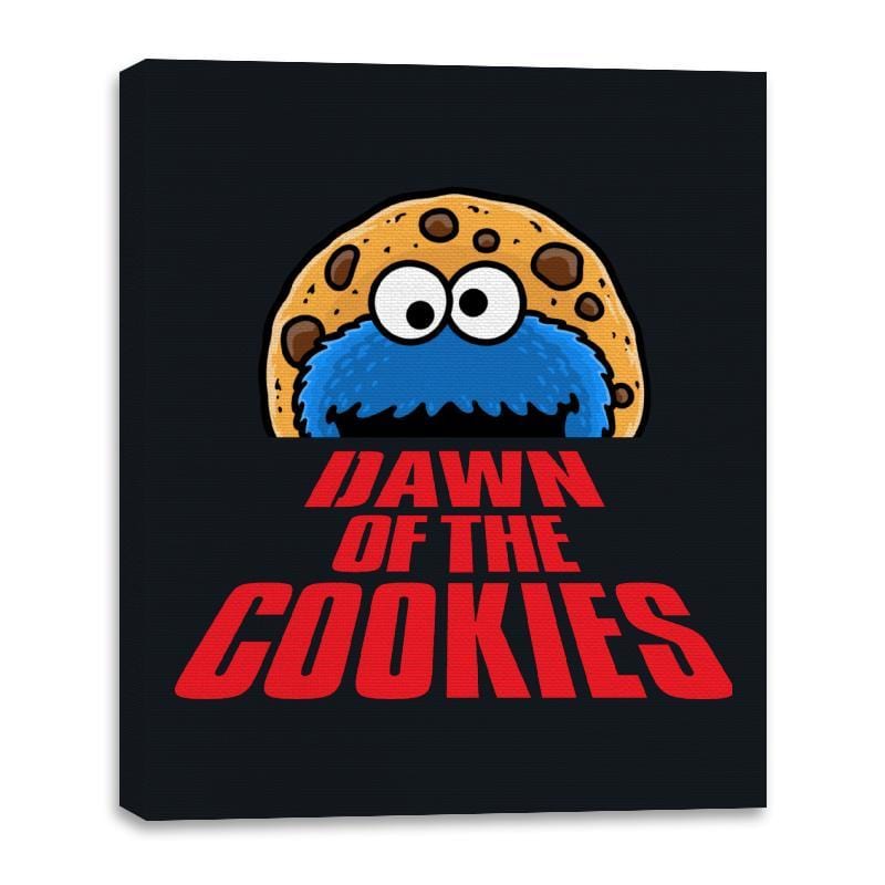 Dawn of the Cookies - Canvas Wraps Canvas Wraps RIPT Apparel 16x20 / Black